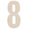Good Wood By Leisure Arts Letter 13" No 8, Wooden Letters, Wood Letters, Wooden Letters Wall Decor, Large Letters 13 Inch, Small For Crafts